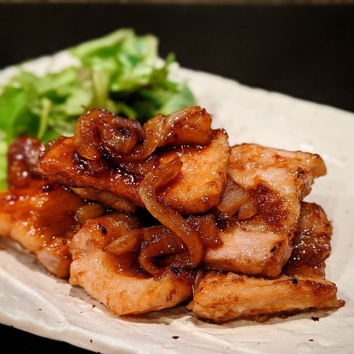 プロ直伝の厚切り豚バラ生姜焼き レシピ 作り方 By チャッキーの簡単cooking 楽天レシピ